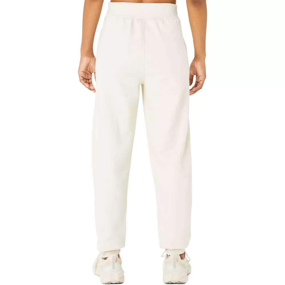 Pantalon Asics Logo Femme Blanc cassé