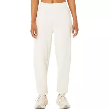 Pantalon Asics Logo Femme Blanc cassé