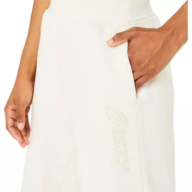 Pantalon Asics Logo Femme Blanc cassé