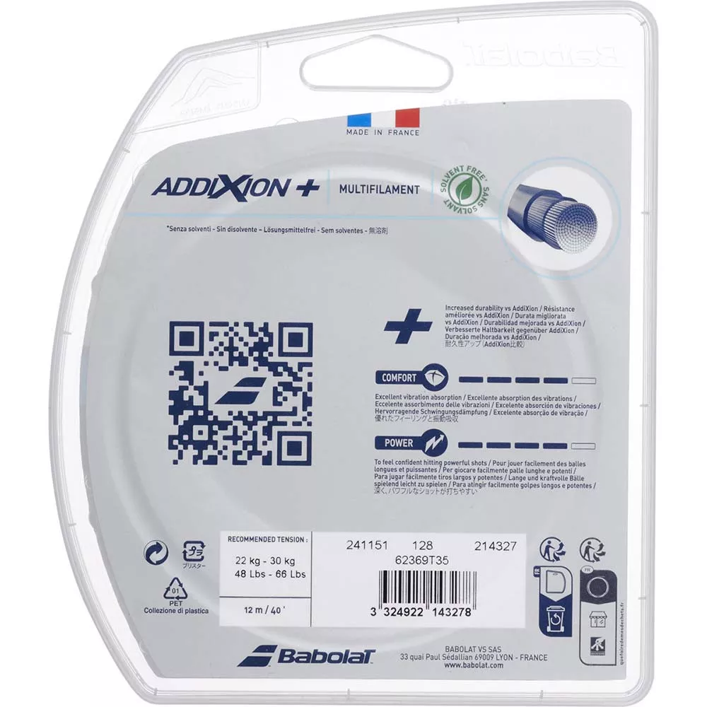 Cordage Babolat Addixion+ 12m