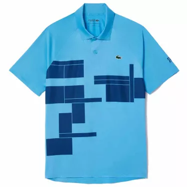 Lacoste Tennis Novak Djokovic Player Blauw Polo