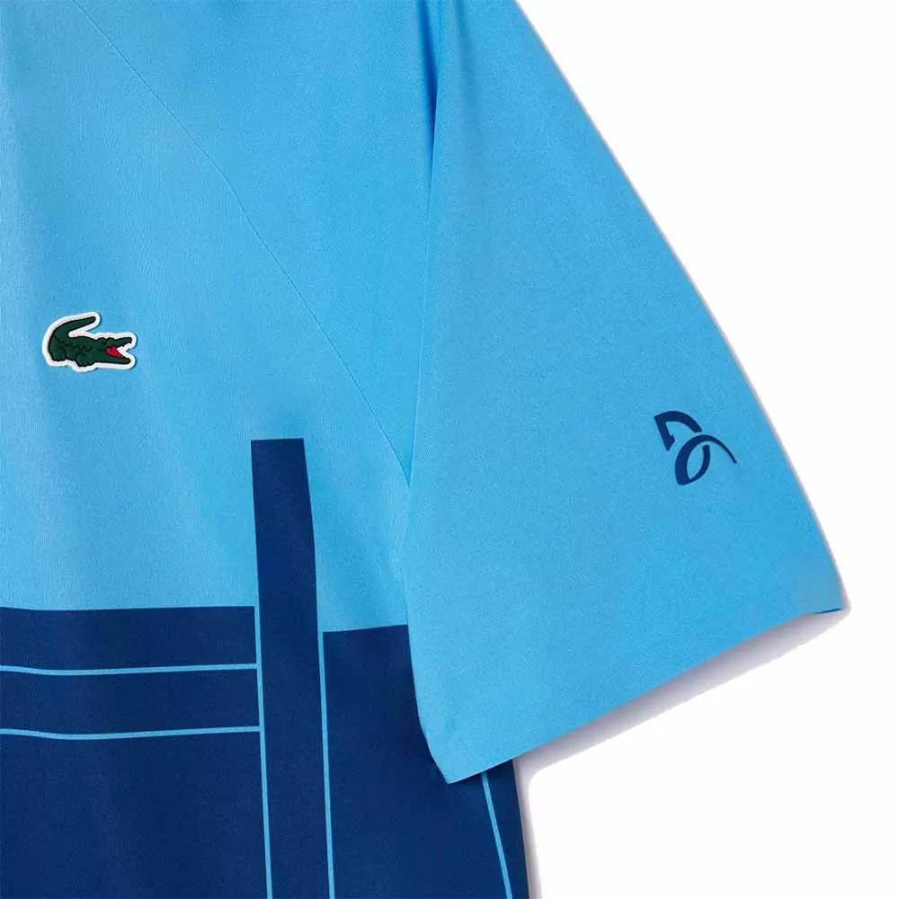 Lacoste Tennis Novak Djokovic Player Blauw Polo
