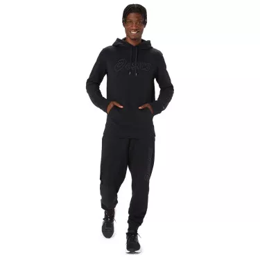 Sweat à capuche Asics Logo Noir