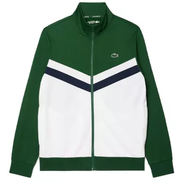Veste zippée Lacoste Tennis Vert / Blanc