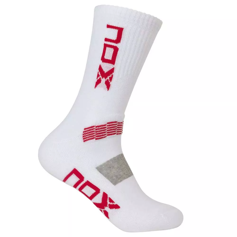 Chaussettes Nox Crew Blanc / Rouge