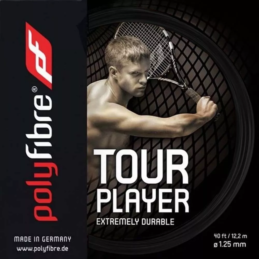 Cordage Polyfibre Tour Player Noir 12m