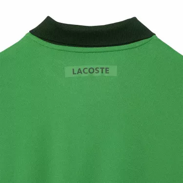 Polo Lacoste Tennis Novak Djokovic Vert / Marine Version Fan