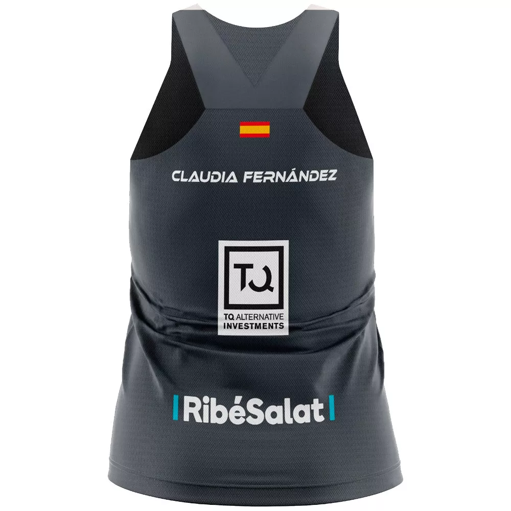Débardeur Bullpadel Lleva Noir Claudia Fernández