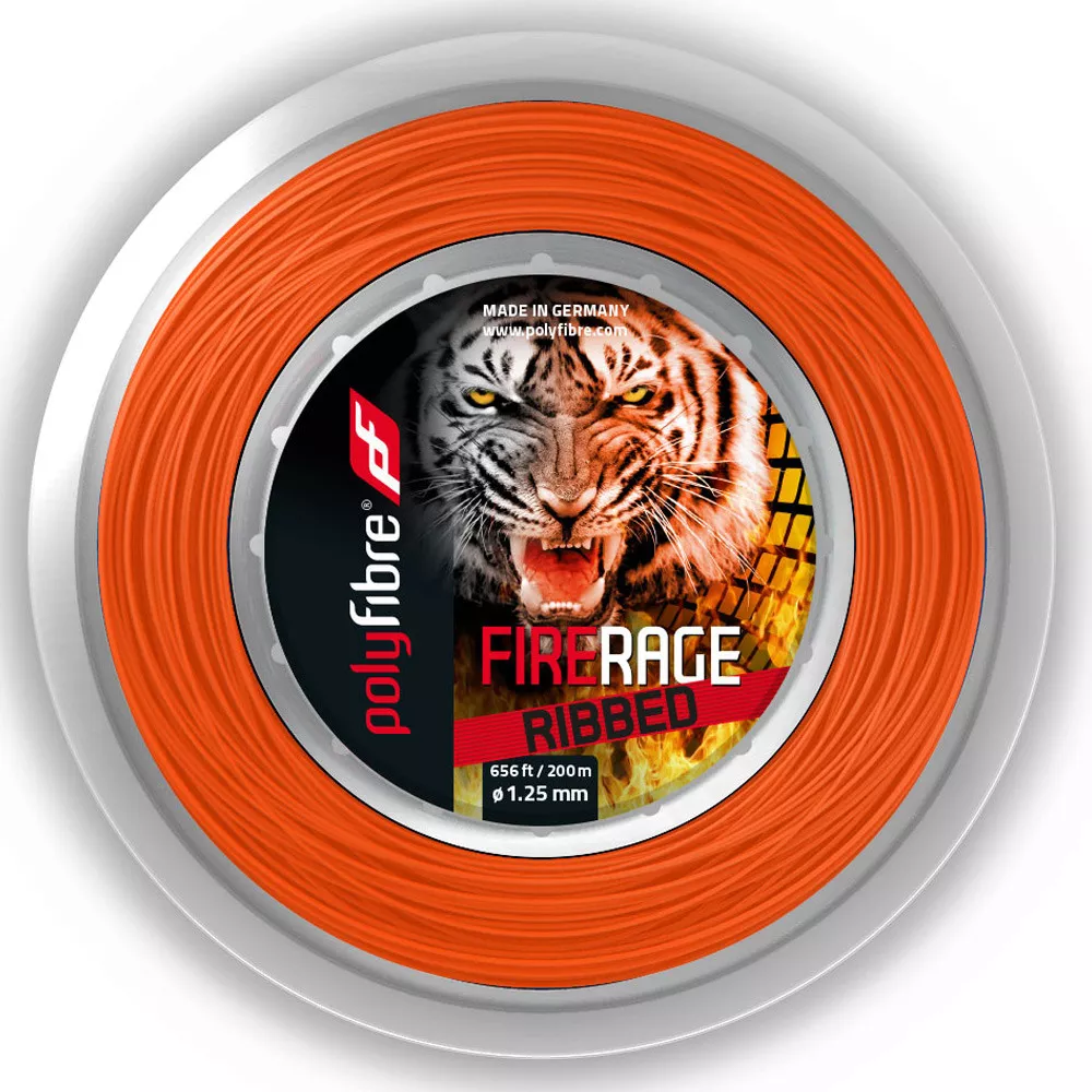 Polyfibre Fire Rage Ribbed 200m Rol