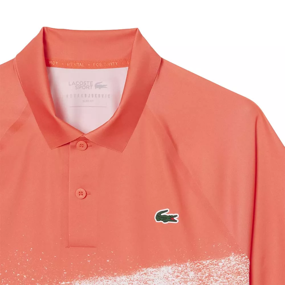 Polo Lacoste Tennis Novak Djokovic Player Rouge / Blanc