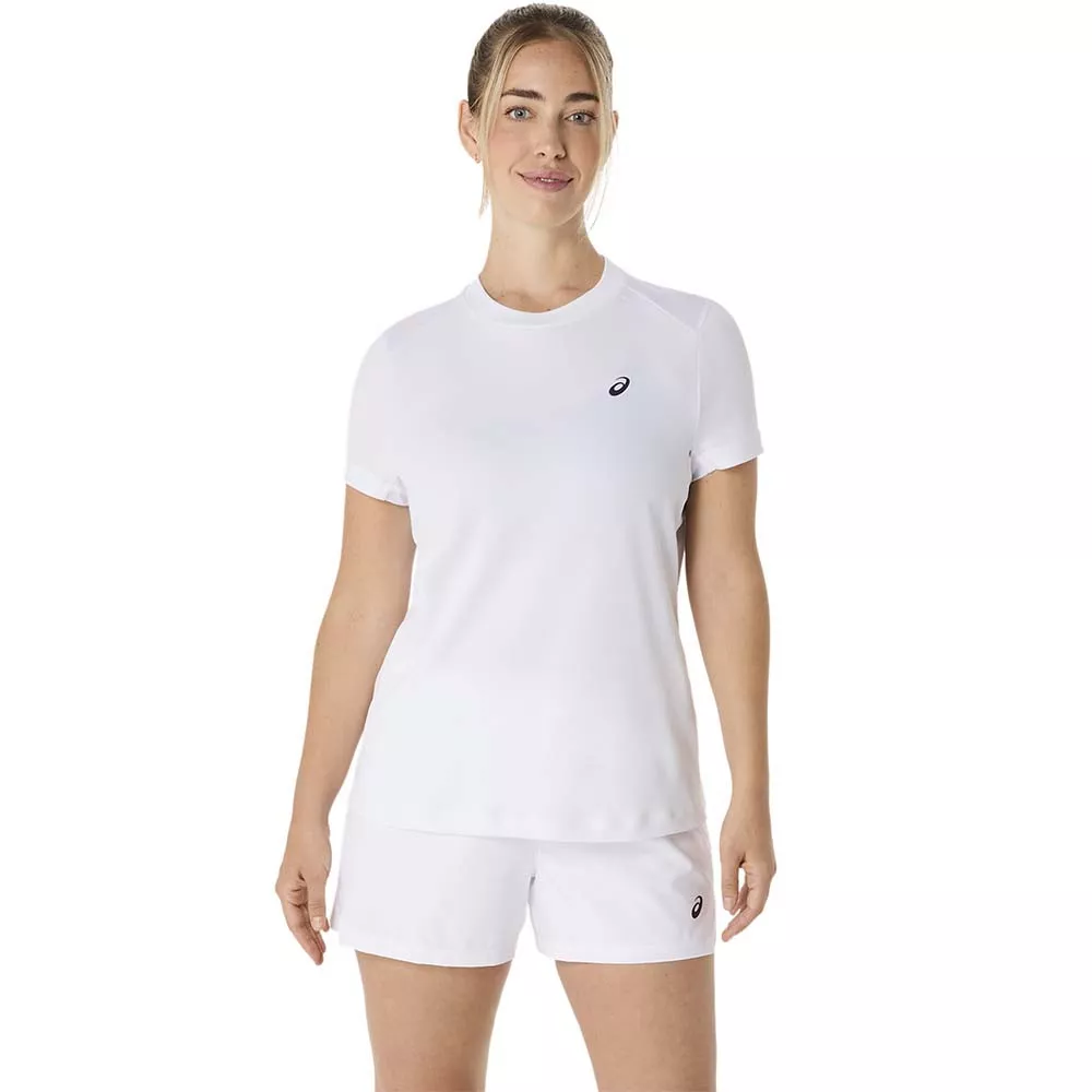 T-Shirt Asics Court SS Femme Blanc