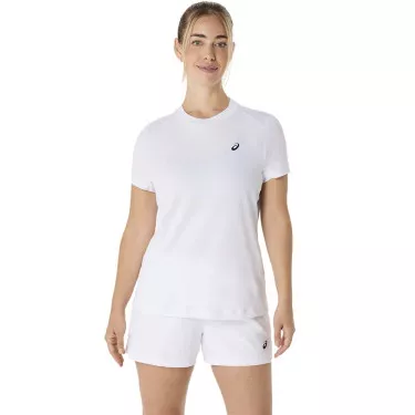 T-Shirt Asics Court SS Femme Blanc