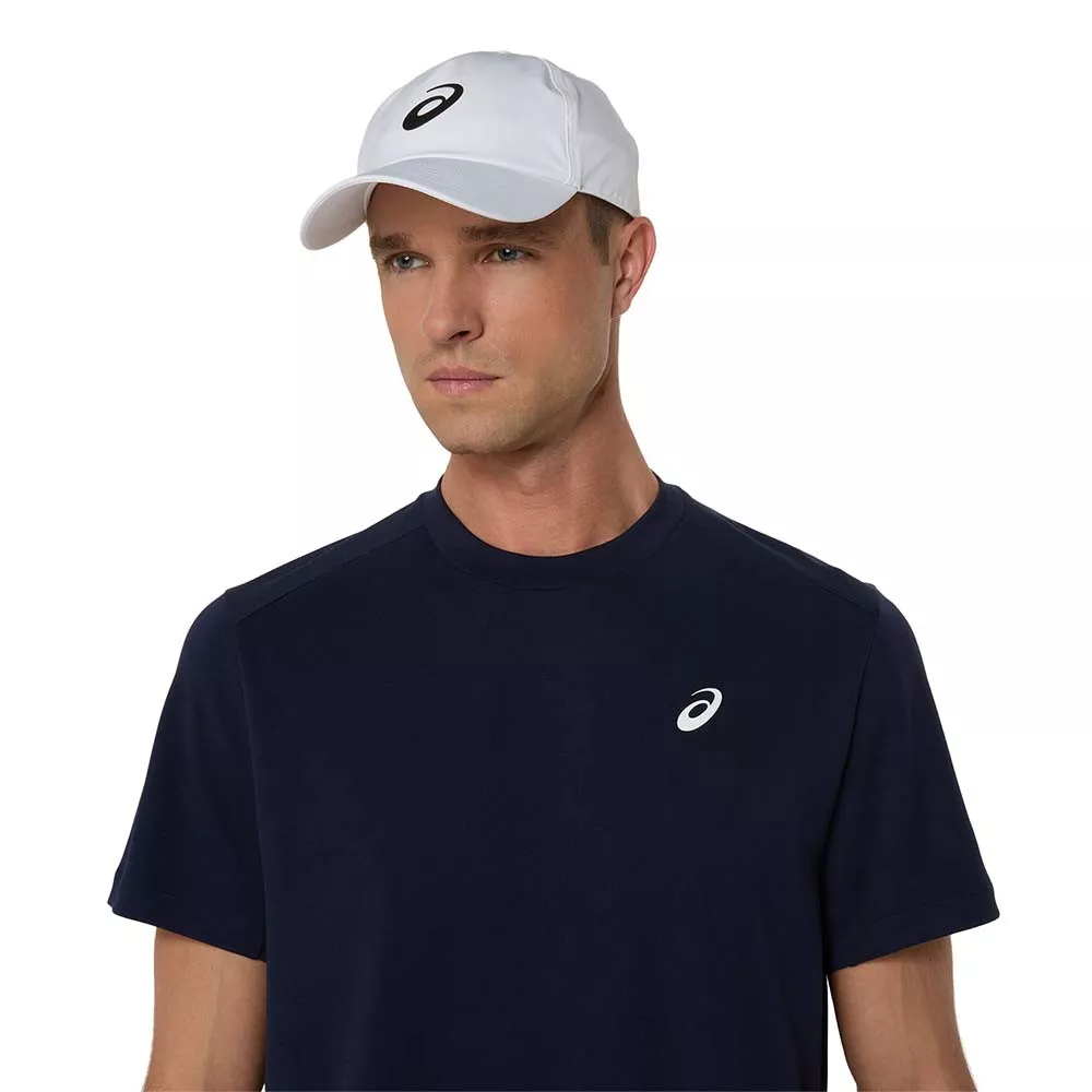 Asics Court T-Shirt Marineblauw / Oranje