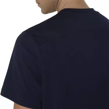 Asics Court T-Shirt Marineblauw / Oranje