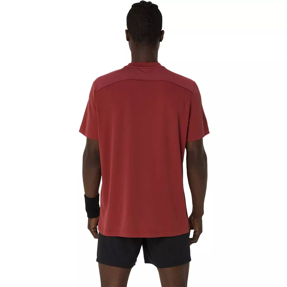 Asics Court SS T-Shirt Marineblauw