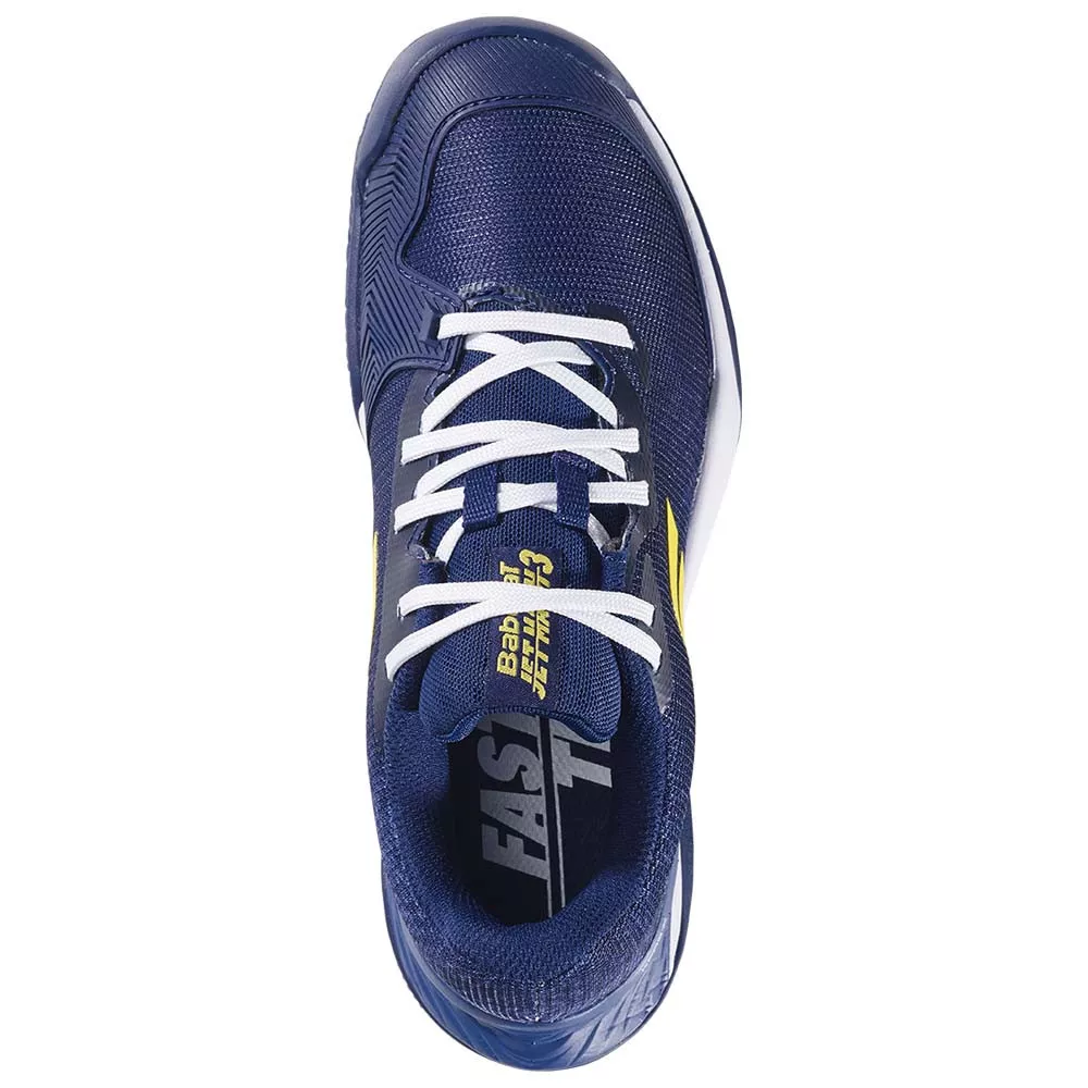 Chaussures Babolat Jet Mach 3 All Court Junior Bleu marine