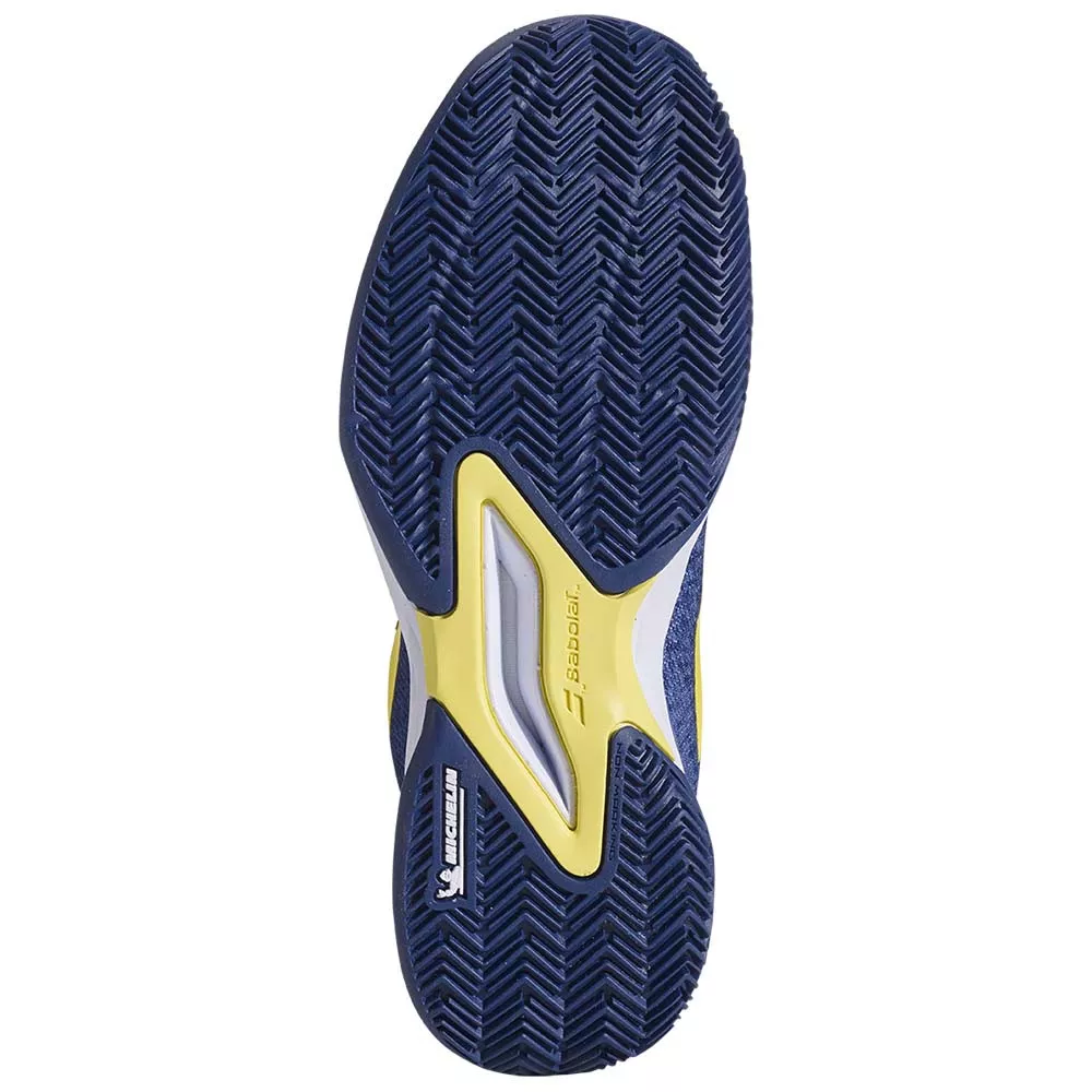 Chaussures Babolat Jet Mach 3 All Court Junior Bleu marine