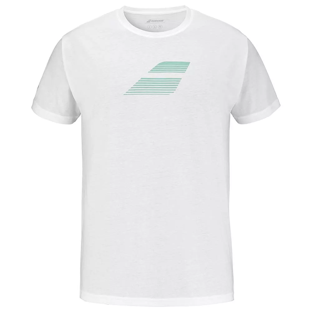 T-Shirt Babolat Exercise Big Flag Blanc