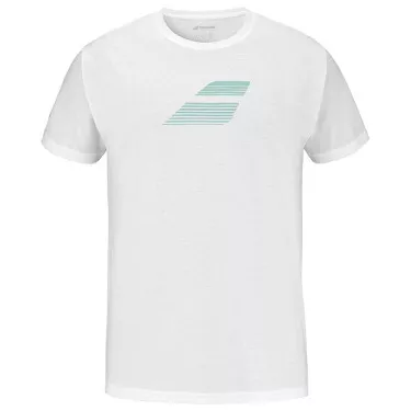 T-Shirt Babolat Exercise Big Flag Blanc