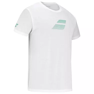 T-Shirt Babolat Exercise Big Flag Blanc