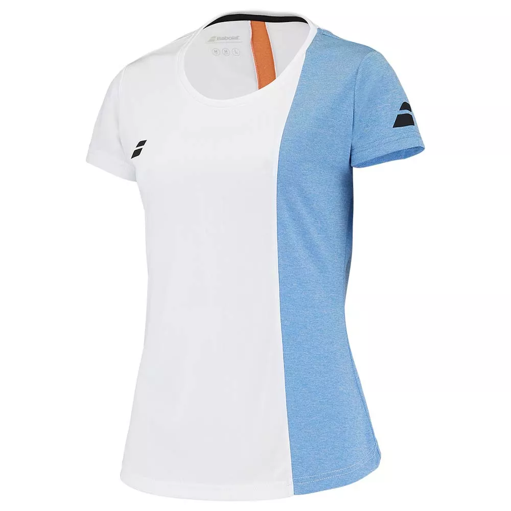 T-Shirt Babolat Play Cap Femme Blanc / Bleu