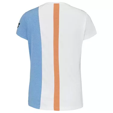 T-Shirt Babolat Play Cap Femme Blanc / Bleu