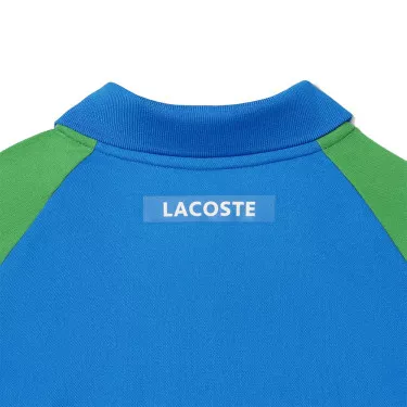 Lacoste Tennis Color-Block Ultra Dry Blauw/Groen polo