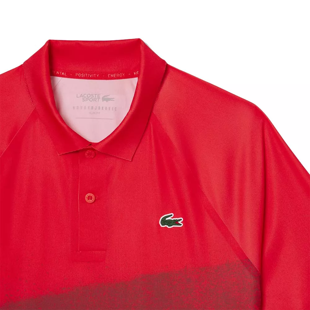 Polo Lacoste Tennis Novak Djokovic Player Rouge / Bordeaux