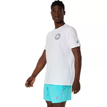 T-Shirt Asics Padel Court SS Blanc