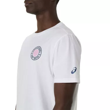 T-Shirt Asics Padel Court SS Blanc