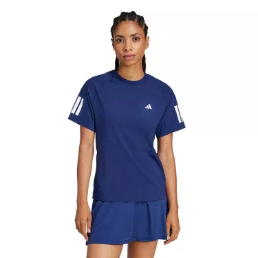 Adidas 3 Stripes Dames T-shirt Zwart