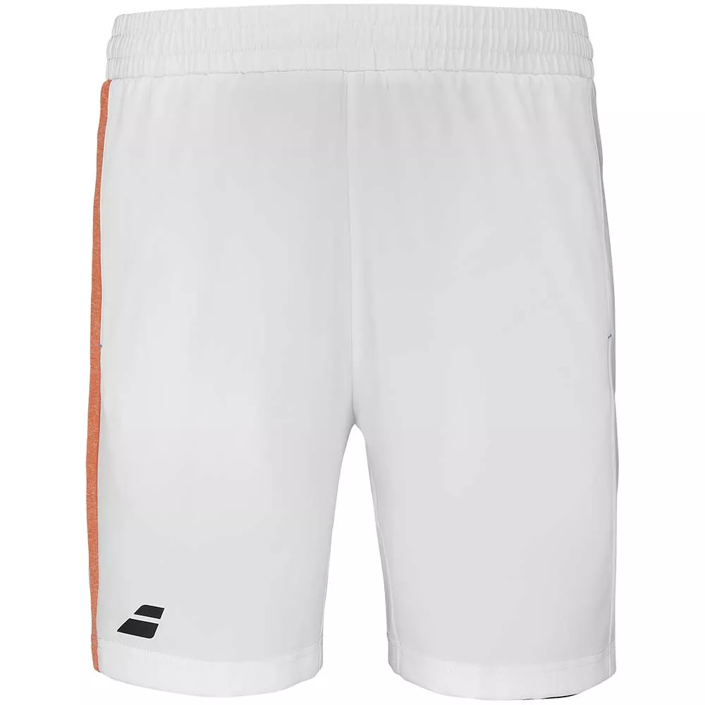 Short Babolat Junior Play Blanc / Orange