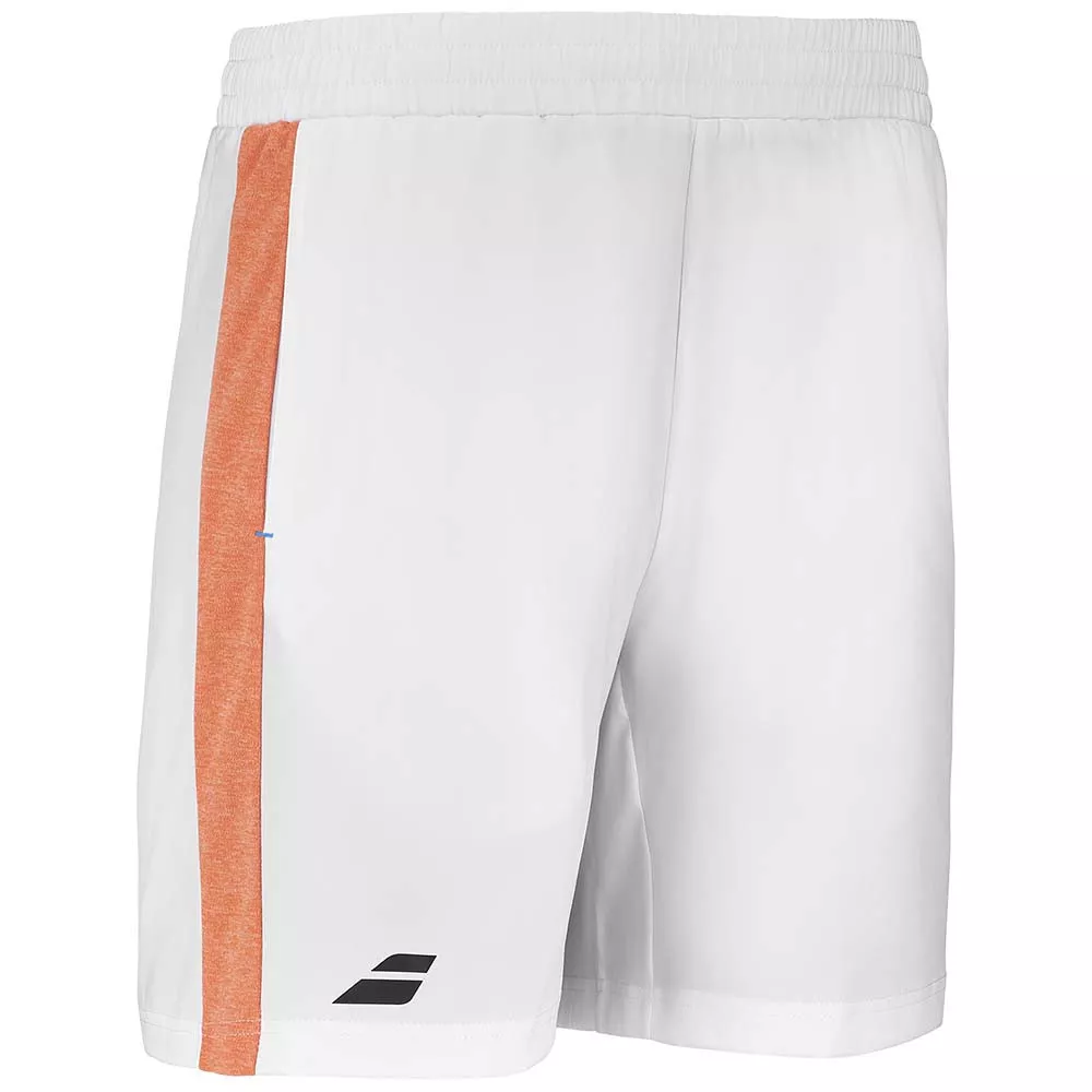 Short Babolat Junior Play Blanc / Orange