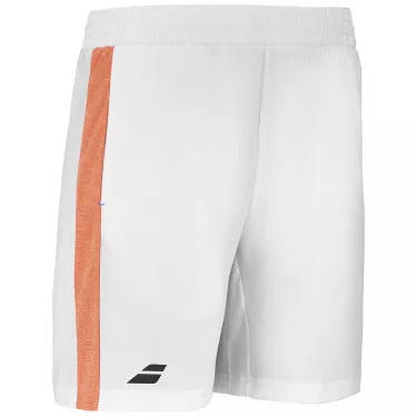 Short Babolat Junior Play Blanc / Orange