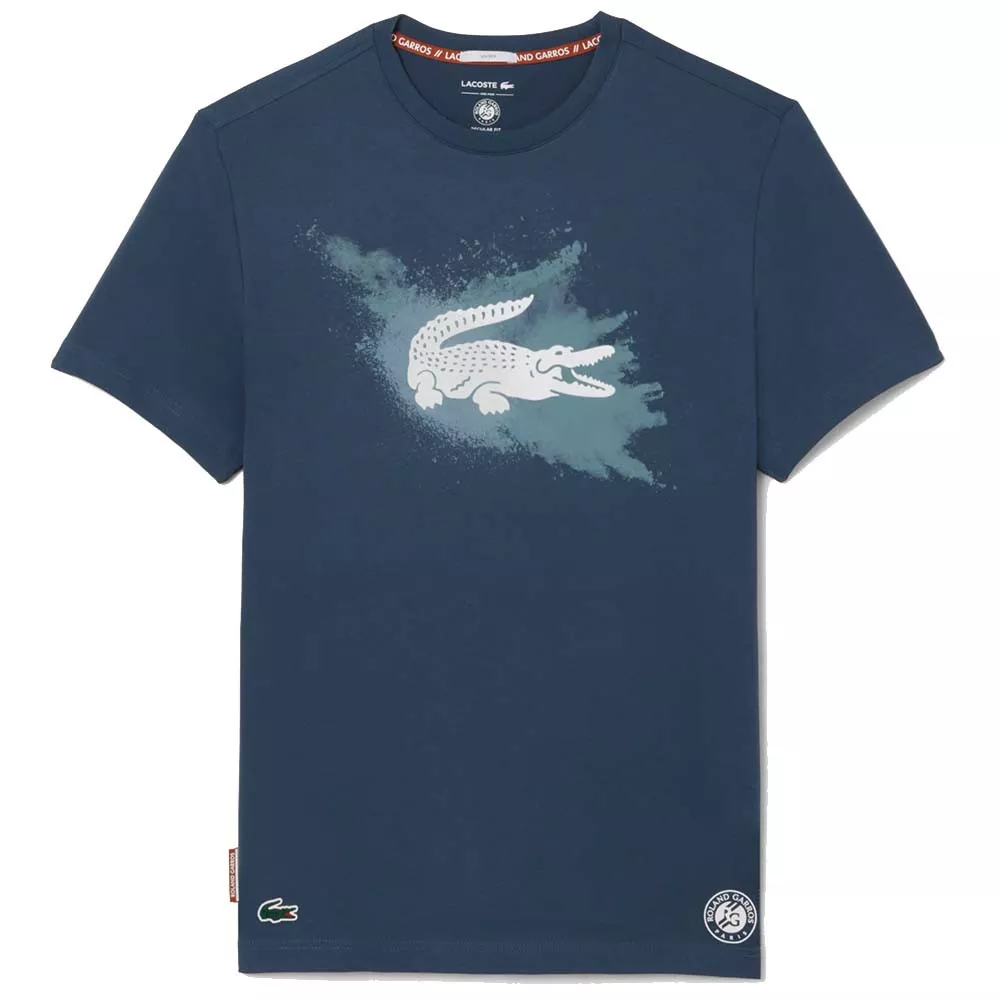 Lacoste Roland Garros Unisex Marineblauw T-shirt