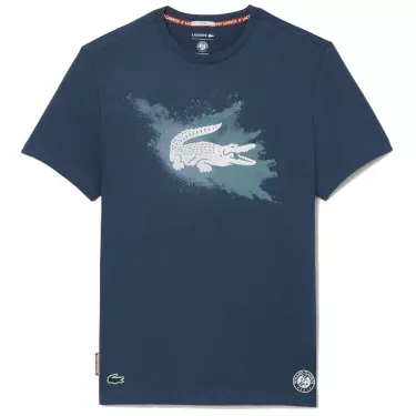 Lacoste Roland Garros Unisex Marineblauw T-shirt