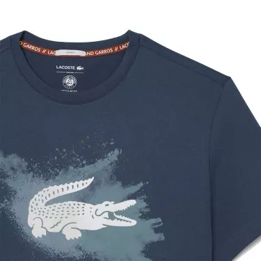 Lacoste Roland Garros Unisex Marineblauw T-shirt