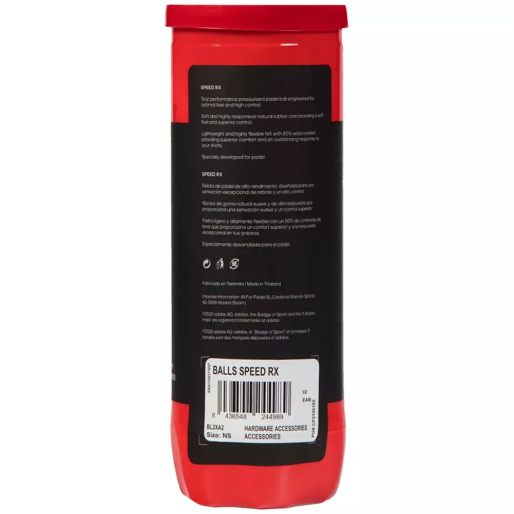 Carton 24 tubes de 3 balles Adidas Speed RX
