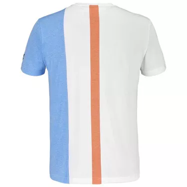 T-Shirt Babolat Play Crew Neck Junior Blanc / Bleu