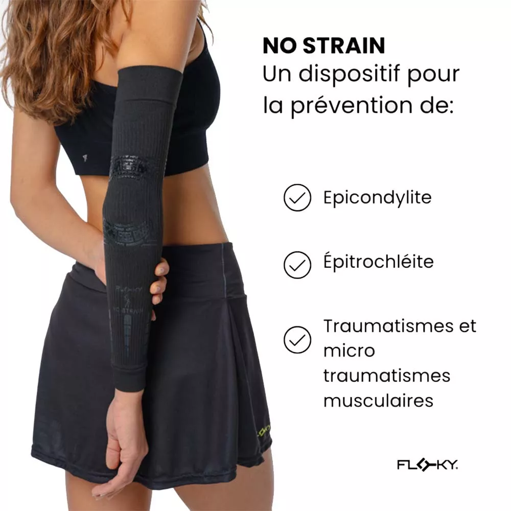 Manchon de compression Floky NO-STRAIN Noir