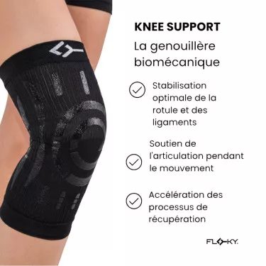 Genouillère Floky Knee Support Gauche Noir