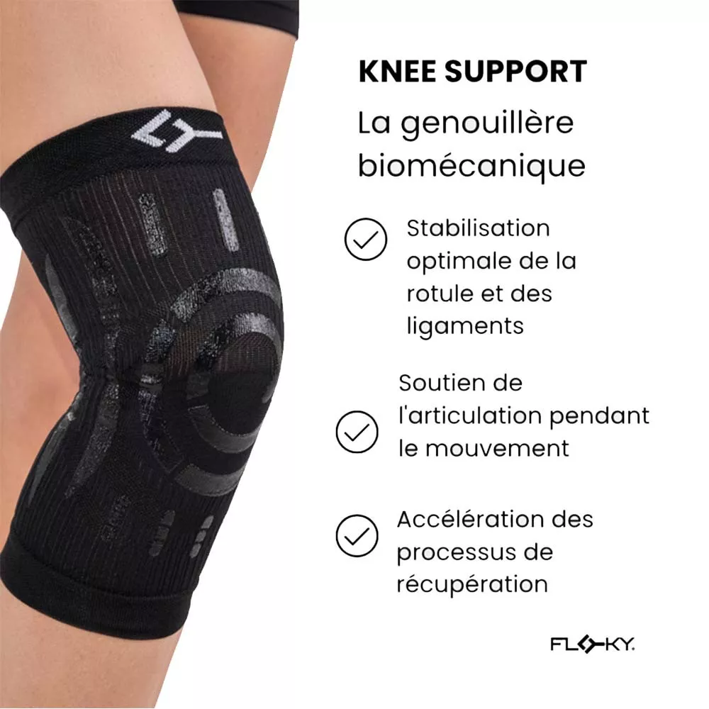 Genouillère Floky Knee Support Droit Noir