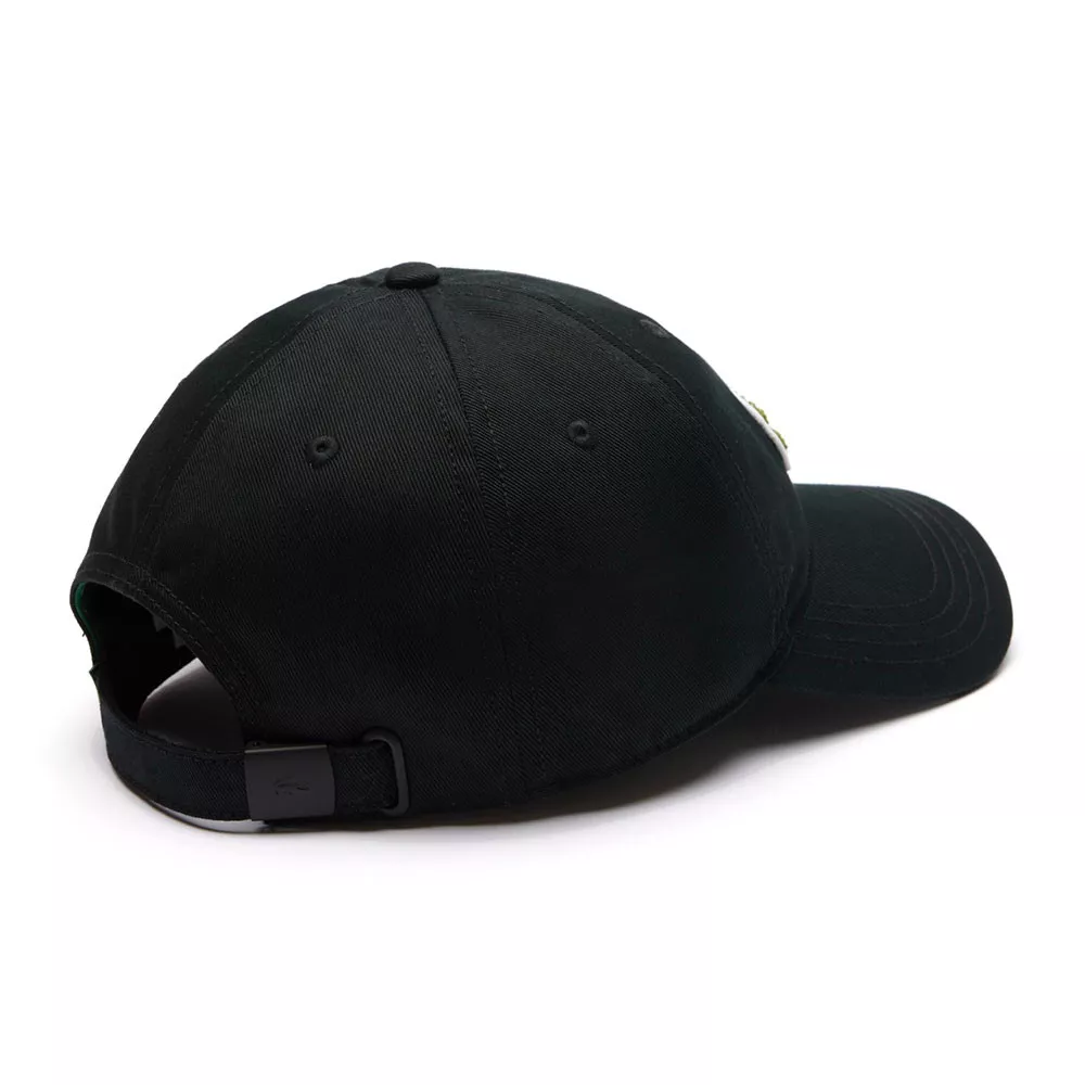 Casquette Lacoste Twill De Coton Noir
