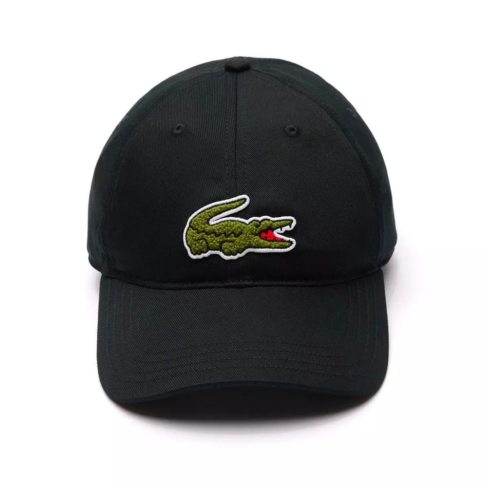 Casquette Lacoste Twill De Coton Noir