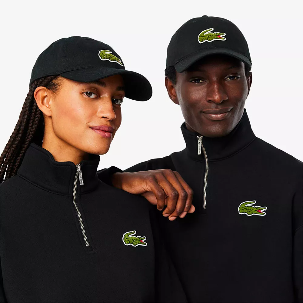 Casquette Lacoste Twill De Coton Noir