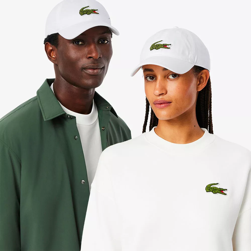 Lacoste Katoenen Twill Zwarte Pet