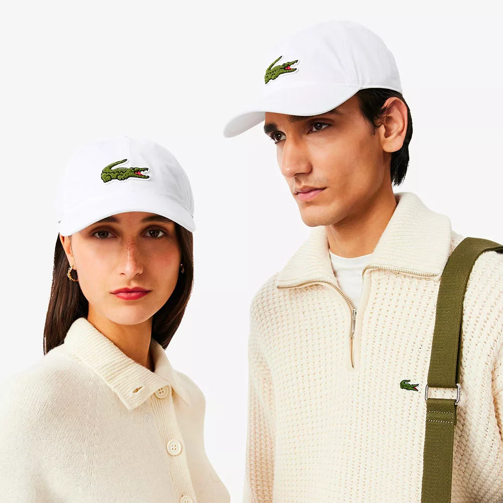 Lacoste Katoenen Twill Zwarte Pet