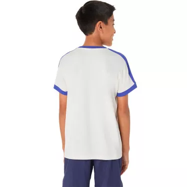 T-Shirt Asics Jongens Crème / Blauw