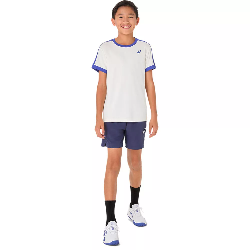 T-Shirt Asics Jongens Crème / Blauw
