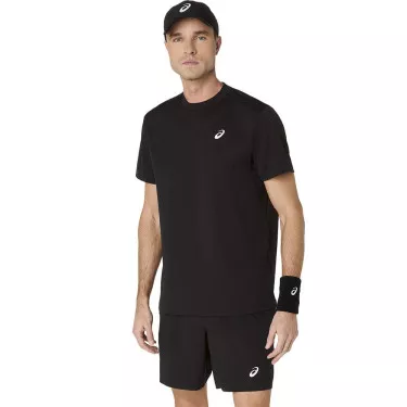 T-Shirt Asics Court SS Noir